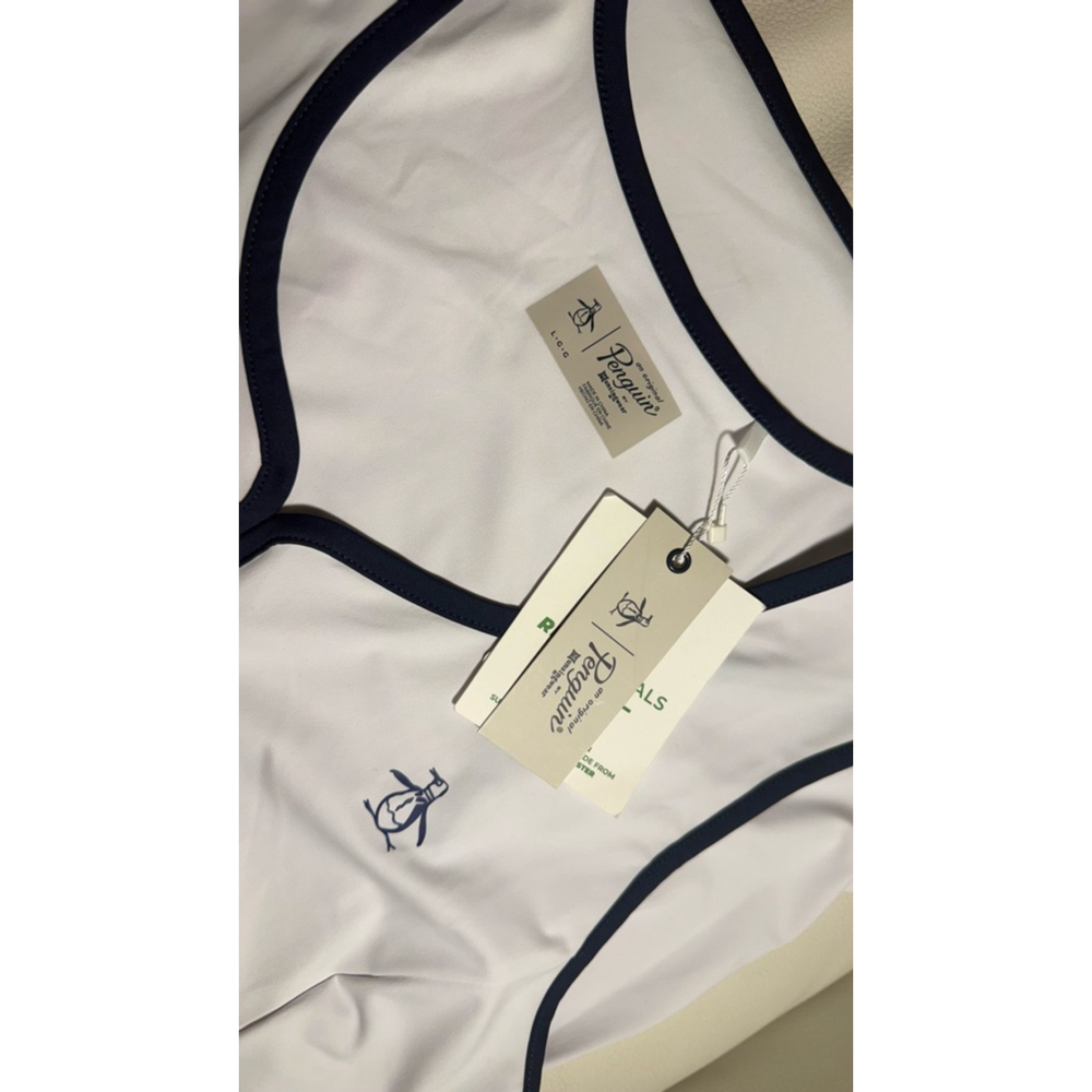 Penguin Women’s white Tank top Size L tennis or Golf - Picture 5 of 8